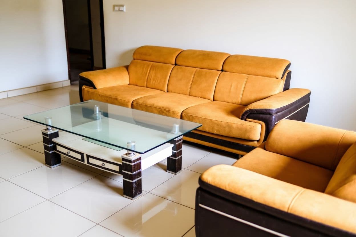 The same living room professionally cleaned by Oxygen Wash